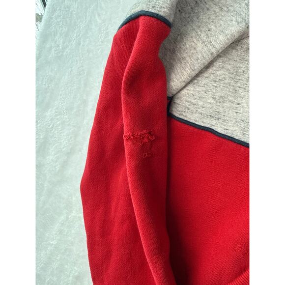 Superdry Sports Hoodie Size Medium Chest Stripe Vintage Style Spellout Logo - Picture 2 of 7